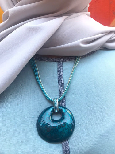 Teal Agogo Pendant Necklace