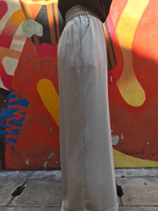 Viscose Palazzo Pants in Cadet Grey