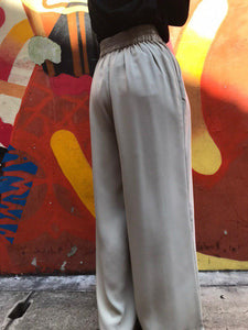 Viscose Palazzo Pants in Cadet Grey