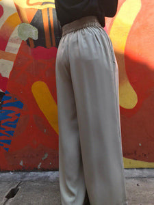 Viscose Palazzo Pants in Cadet Grey